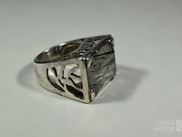 Zilveren design ring - afbeelding 4 van  6