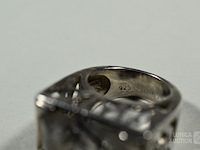 Zilveren design ring - afbeelding 6 van  6