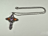 Zilveren halsketting met hanger - afbeelding 3 van  7