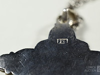 Zilveren halsketting met hanger - afbeelding 4 van  7