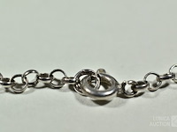 Zilveren halsketting met hanger - afbeelding 5 van  7