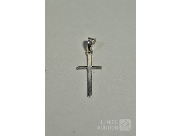 Zilveren halsketting met hangers - afbeelding 5 van  7