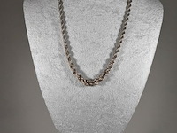 Zilveren halsketting - afbeelding 1 van  7