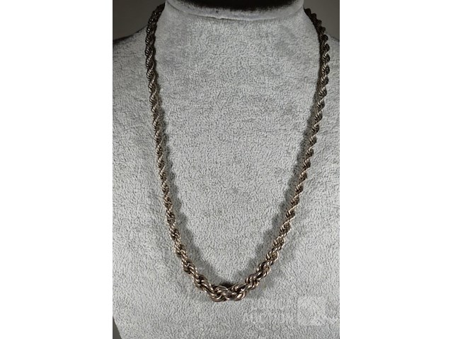 Zilveren halsketting - afbeelding 2 van  7