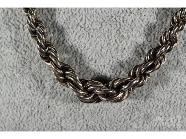 Zilveren halsketting - afbeelding 3 van  7