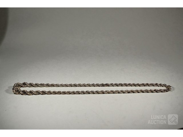 Zilveren halsketting - afbeelding 4 van  7