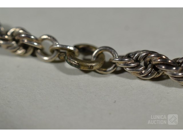 Zilveren halsketting - afbeelding 6 van  7