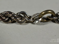 Zilveren halsketting - afbeelding 7 van  7