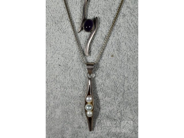 Zilveren halskettingen met hangers - afbeelding 2 van  8