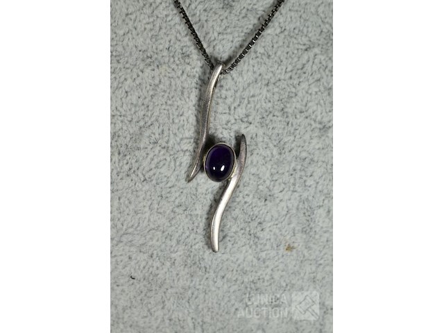 Zilveren halskettingen met hangers - afbeelding 3 van  8