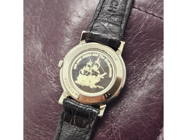 Zilveren horloge - huis ten bosch - 400 years japan and the netherlands - afbeelding 2 van  5