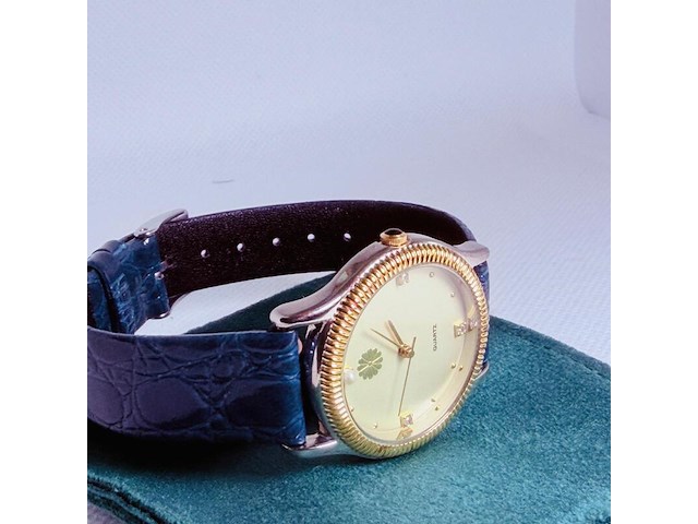 Zilveren horloge met parels en diamanten - afbeelding 4 van  8