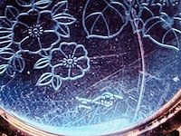 Zilveren horloge met parels en diamanten - afbeelding 8 van  8