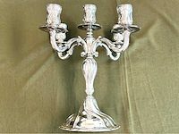 Zilveren kandelaar - afbeelding 1 van  5