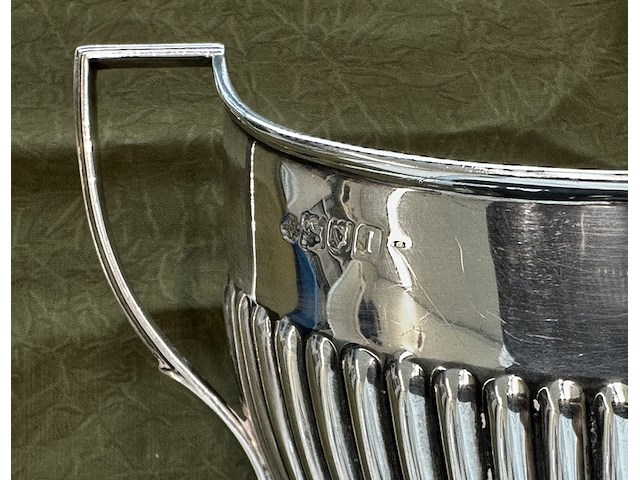 Zilveren koffieset - suiker pot - afbeelding 2 van  5