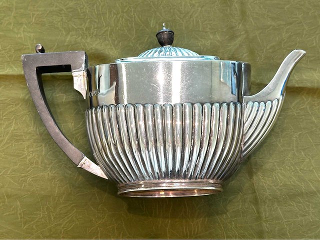 Zilveren koffieset koffie thee kan - afbeelding 1 van  4