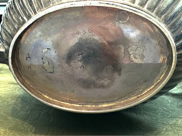 Zilveren koffieset koffie thee kan - afbeelding 4 van  4