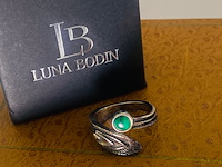 Zilveren ring - luna bodin malachiaring - afbeelding 2 van  4