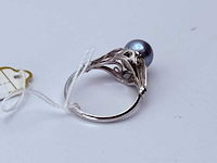 Zilveren ring met akoya parel - afbeelding 5 van  6