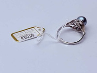 Zilveren ring met akoya parel - afbeelding 6 van  6