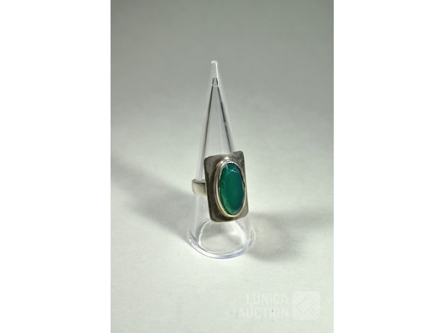 Zilveren ring - afbeelding 1 van  6