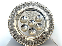 Zilveren schotel - judaïca seder schotel