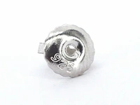 Zilveren solitair oorknoppen, moissaniet 2 x 1.00 ct - afbeelding 6 van  7