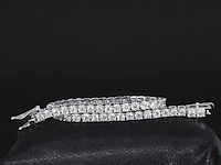 Zilveren tennisarmband, moissaniet 5.50 ct - afbeelding 1 van  4