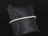 Zilveren tennisarmband, moissaniet 5.50 ct - afbeelding 3 van  4