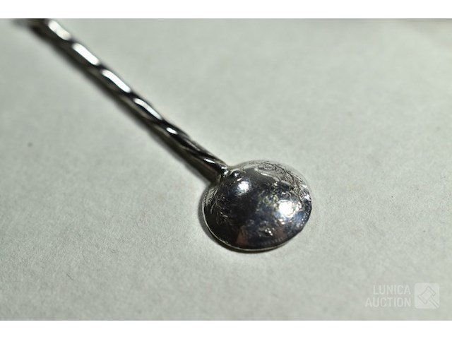 Zilveren/kristallen zoutvaatje - afbeelding 7 van  7