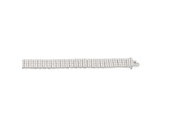 Zilverkleurige armband bezet met briljanten - afbeelding 4 van  9