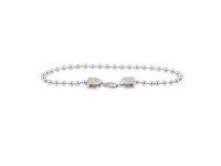 Zilverkleurige ronde armband bezet met briljanten - afbeelding 2 van  7