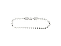 Zilverkleurige ronde armband bezet met briljanten - afbeelding 6 van  7