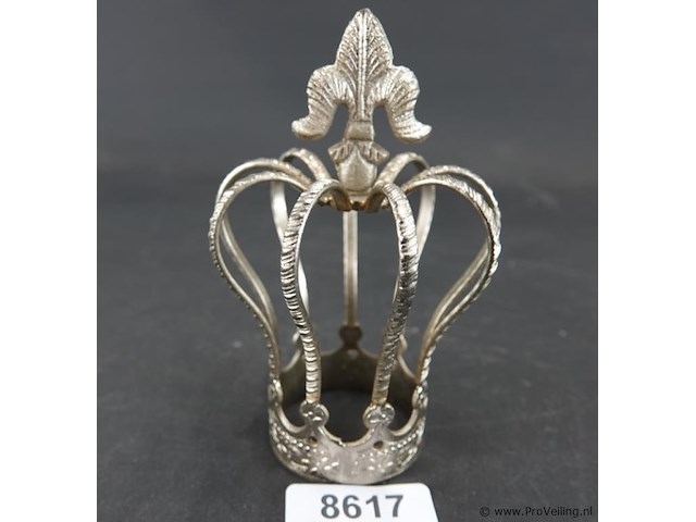 Zilvertinnen kroon - afbeelding 1 van  5