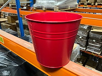 Zinc pot ø20/15xh18cm red (1500x) - afbeelding 1 van  4