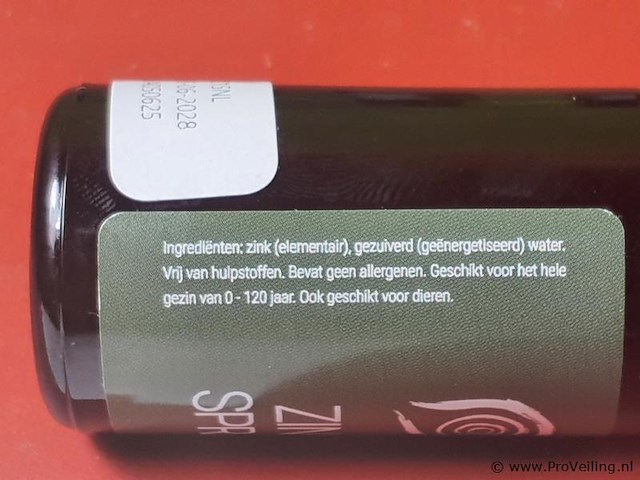 Zink & zilver spray - 10 flesjes - afbeelding 8 van  9