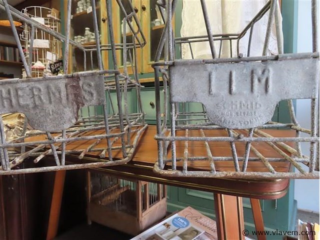 Zinken flessenhouders - afbeelding 3 van  3