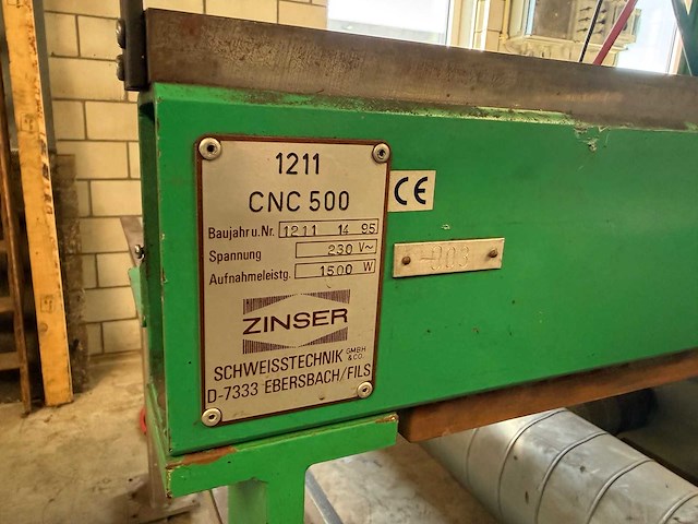 Zinser - 1995 - cnc 500 - plasmasnijmachine - afbeelding 2 van  12