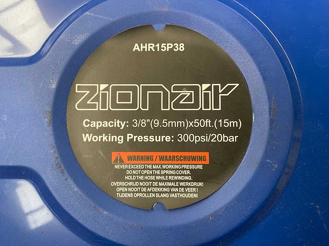 Zionair ahr15p38 air hose reel - afbeelding 3 van  3