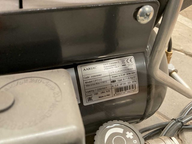 Zionair cp70s luchtcompressor - afbeelding 4 van  5