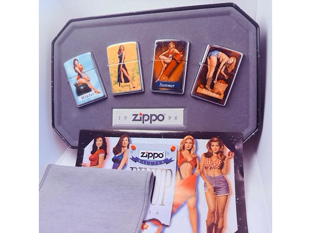 Zippo 1996 pinup girls aansteker collectie - afbeelding 1 van  9