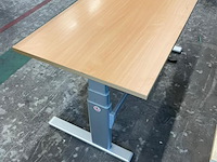 Zit sta bureau, hout kleur - afbeelding 3 van  3