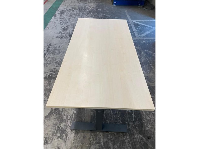 Zit sta bureau, lichte kleur hout - afbeelding 4 van  4