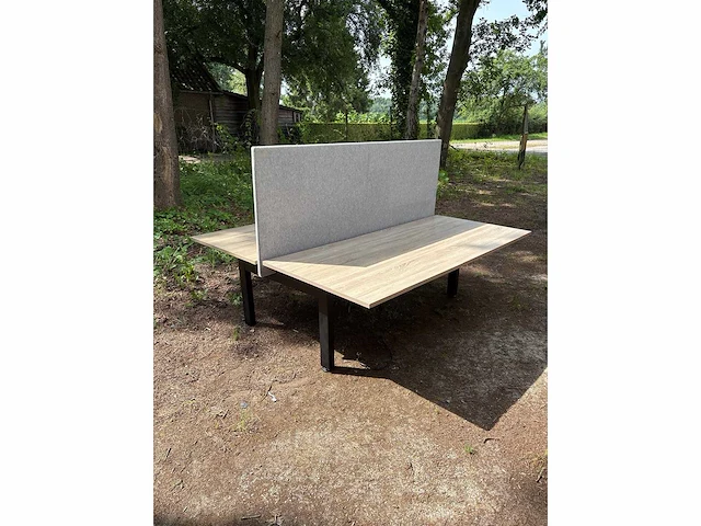 Zit-sta duo bureau 200 x 100 cm; hoogte 65–125 cm - afbeelding 2 van  4