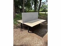 Zit-sta duo bureau 200 x 100 cm; hoogte 65–125 cm - afbeelding 2 van  4