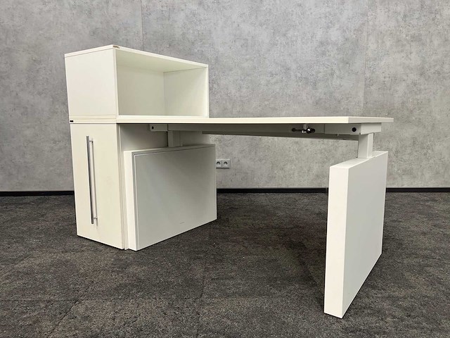 Zit-zit slingerbureau 120x80 met opbergkast - afbeelding 3 van  8