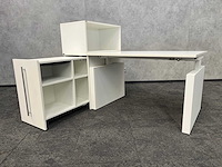 Zit-zit slingerbureau 120x80 met opbergkast - afbeelding 1 van  8