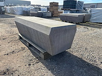 Zitbank - antraciet - 150 x 65 x 45 cm (9x) - afbeelding 1 van  8