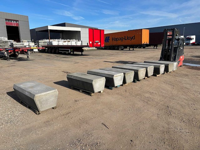 Zitbank - antraciet - 150 x 65 x 45 cm (9x) - afbeelding 7 van  8