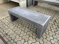 Zitbank beton - antraciet - 120 cm (2x)